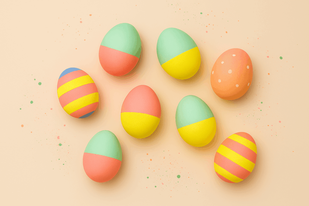 Pastel‑Neon Ostereier – Ostern mit Glow‑Effekt